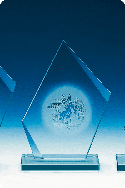 Statuette i glas -  GLA0216