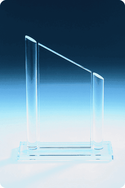 Statuette i glas -  GLA0228