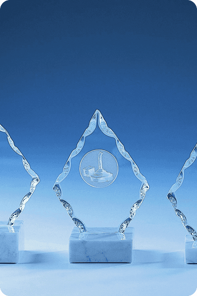 Statuette i glas -  GLA0229