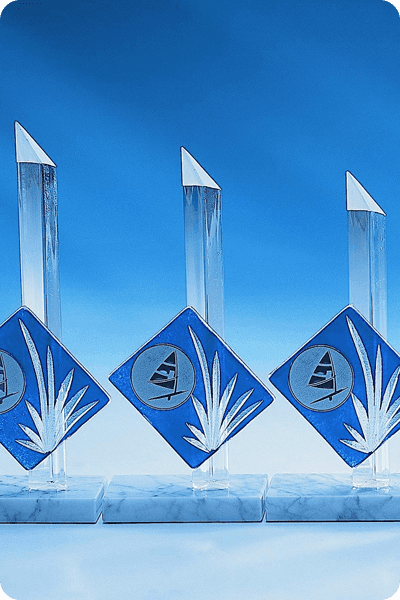 Statuette i glas -  GLA0231