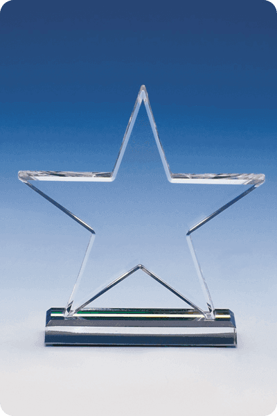 Statuette i glas -  GLA0257