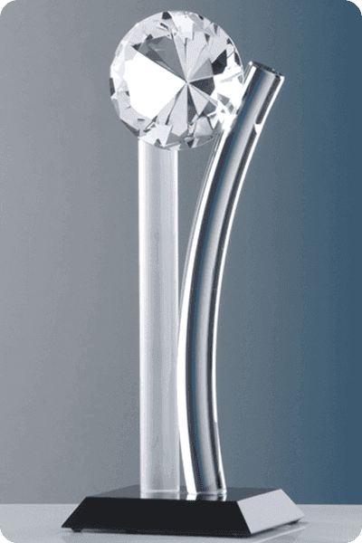 Statuette i krystal -  GLA0271