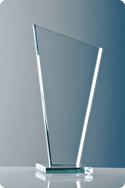Statuette i glas -  GLA0289