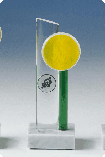 Statuette i glas -  GLA0291