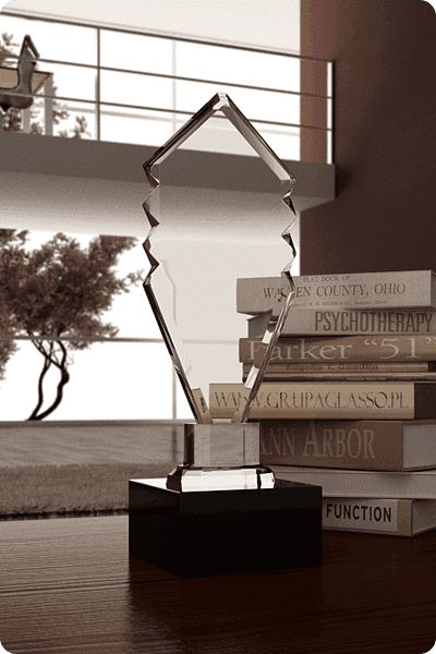 Statuette i krystal -  GLA0320