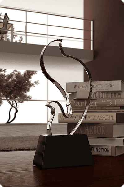 Statuette i krystal -  GLA0333