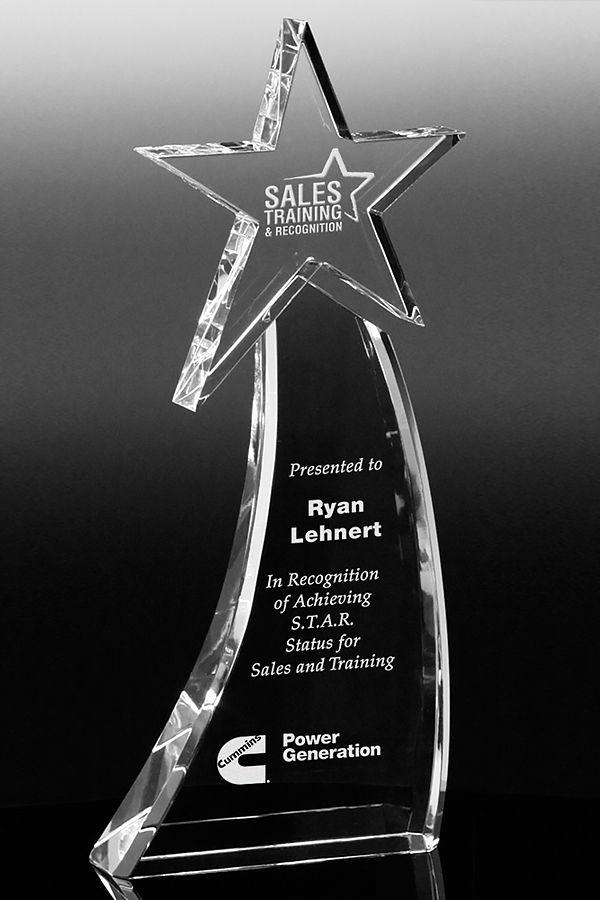 Statuette i krystal -  GLA0364