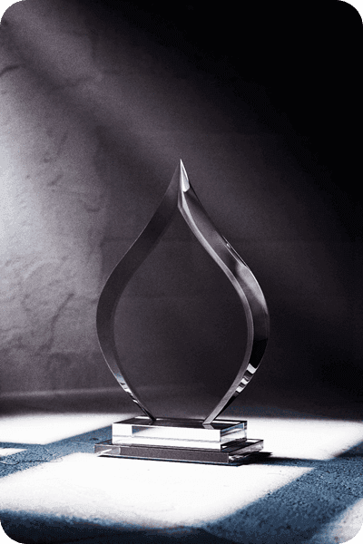 Statuette i glas -  GLA0415