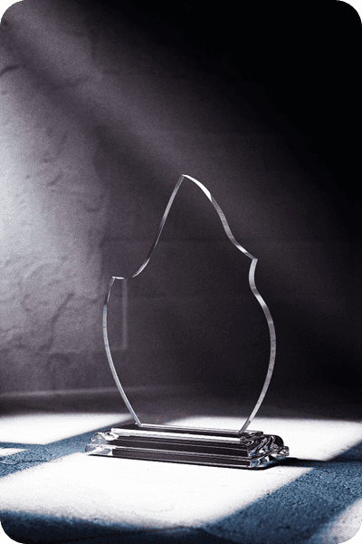 Statuette i glas -  GLA0416