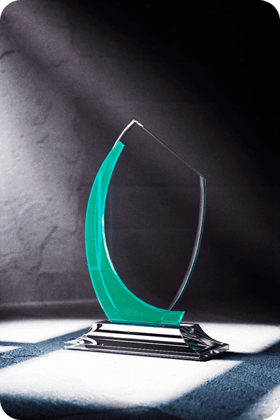 Statuette i glas -  GLA0418