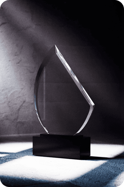Statuette i krystal -  GLA0419