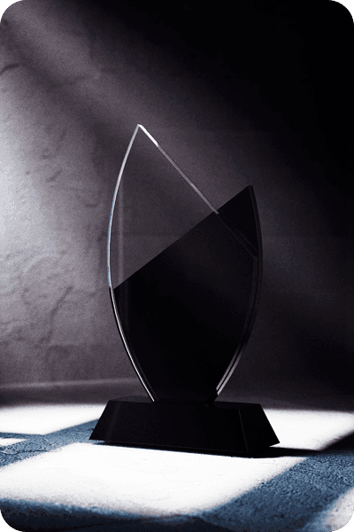 Statuette i krystal -  GLA0424
