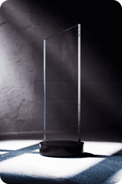 Statuette i krystal -  GLA0427