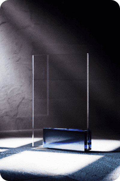 Statuette i krystal -  GLA0428