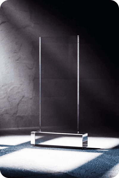 Statuette i krystal -  GLA0430