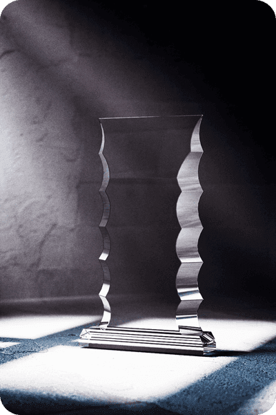 Statuette i krystal -  GLA0432