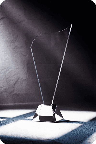 Statuette i glas -  GLA0433