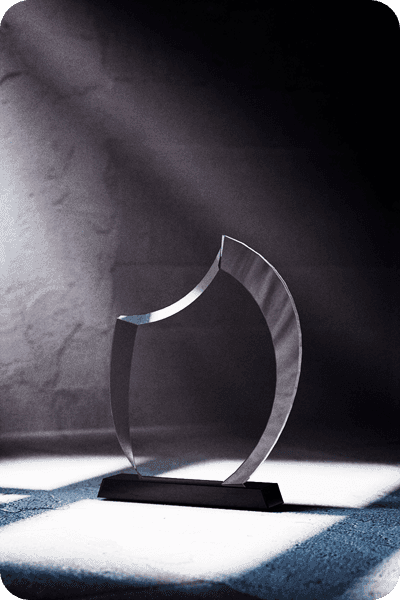 Statuette i krystal -  GLA0436
