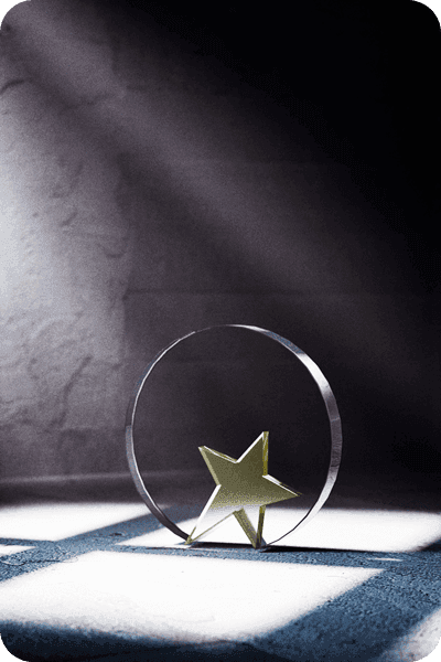 Statuette i krystal -  GLA0438