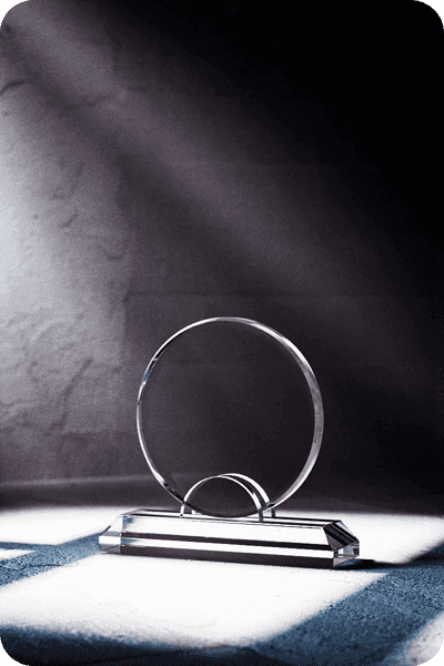 Statuette i glas -  GLA0444