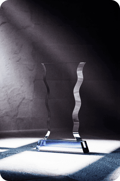 Statuette i krystal -  GLA0445