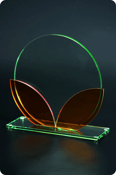 Statuette i glas -  GLA0934