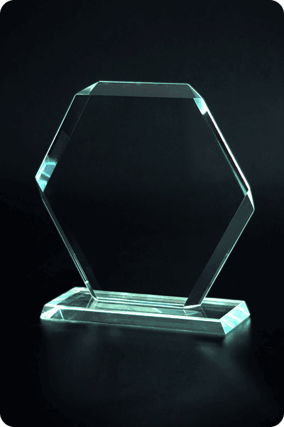 Statuette i glas -  GLA0953