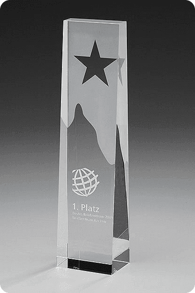 Statuette i krystal -  GLA0989