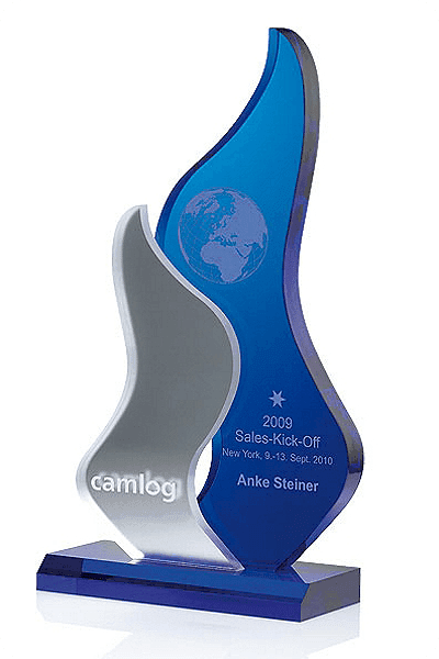Statuette i glas -  GLA1027