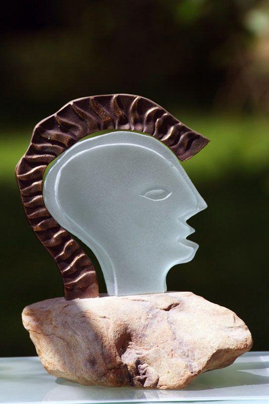 Statuette i glas -  GLA1203