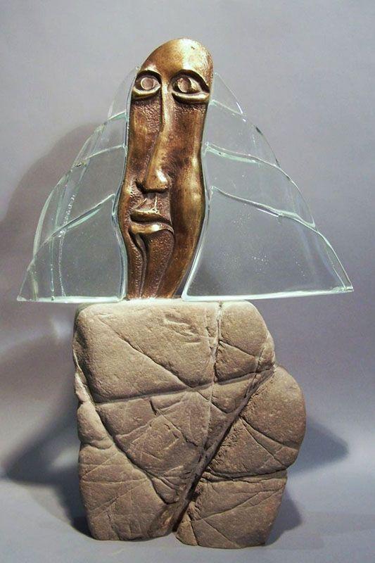 Statuette i glas -  GLA1222