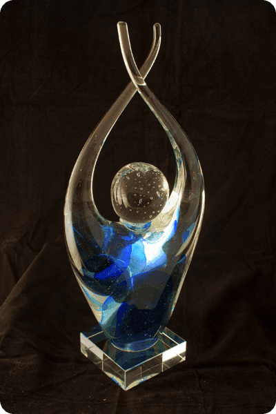 Statuette i glas -  GLA0123