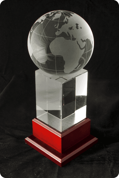 Statuette i krystal -  GLA0126