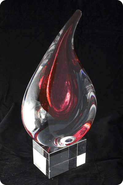 Statuette i glas -  GLA0128