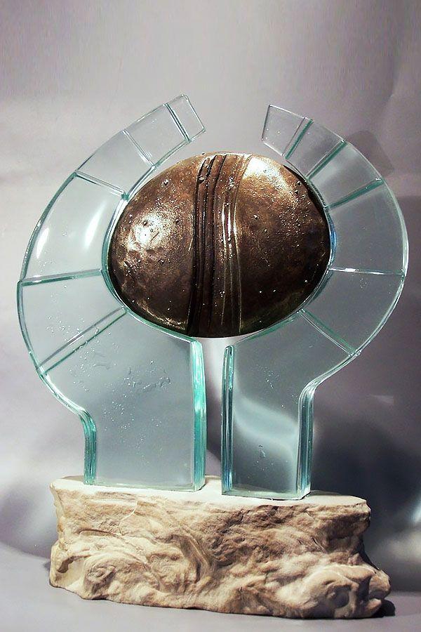 Statuette i glas -  GLA1408