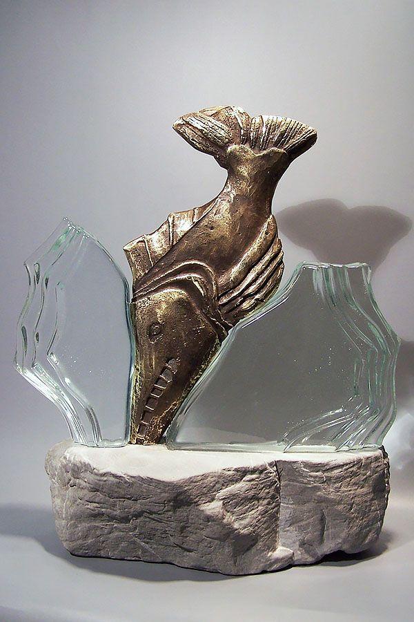 Statuette i glas -  GLA1414