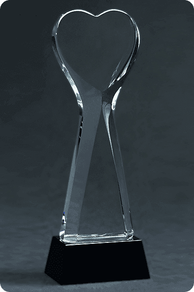Statuette i krystal -  GLA0156