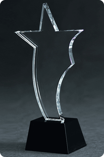Statuette i glas -  GLA0158