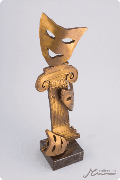Statuette i metal -  MET060